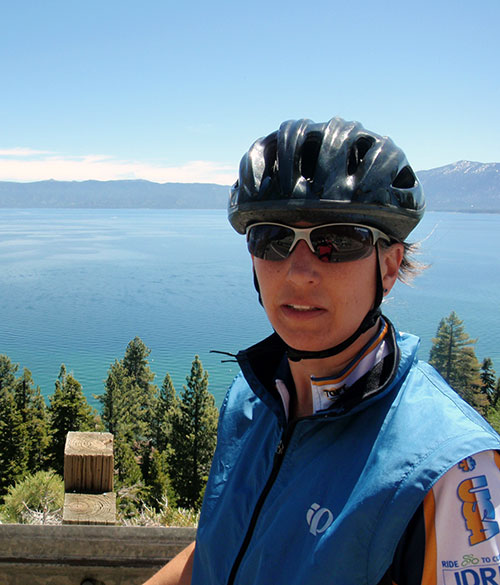 Judy Ouimet at Lake Tahoe